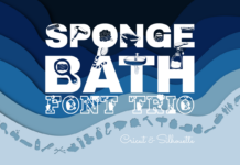 Sponge Bath Font Poster 1