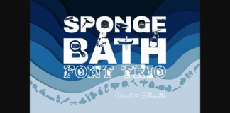 Sponge Bath Font Poster 1