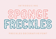 Sponge Freckles Font Poster 1