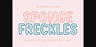 Sponge Freckles Font Poster 1
