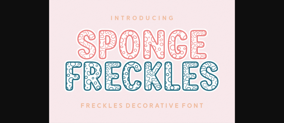 Sponge Freckles Font Poster 1