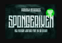 Spongerixen Font Poster 1