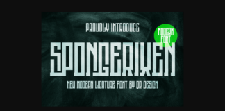 Spongerixen Font Poster 1