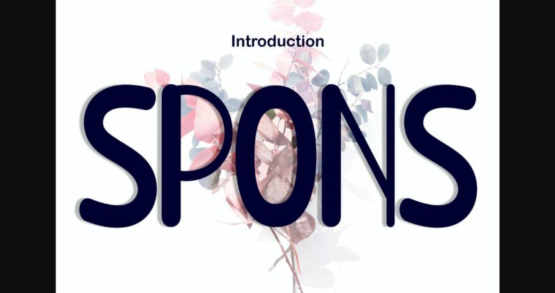 Spons Font Poster 3