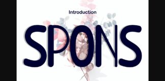 Spons Font Poster 1