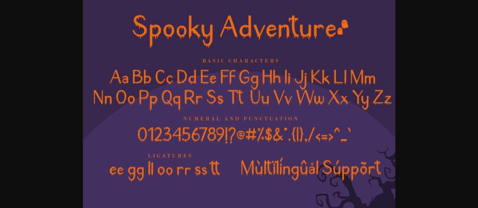 Spooky Adventure Font Poster 9