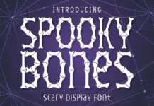 Spooky Bones Font Poster 1