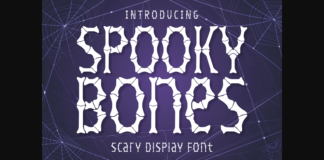 Spooky Bones Font Poster 1