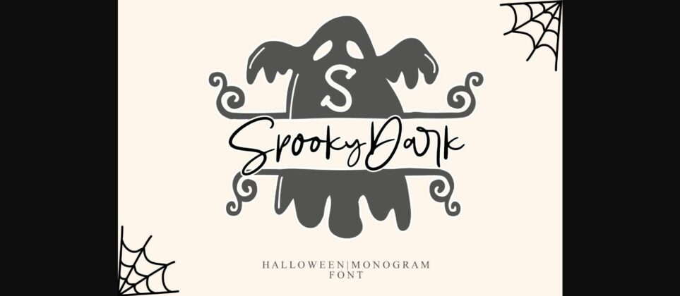 Spooky Dark Font Poster 3