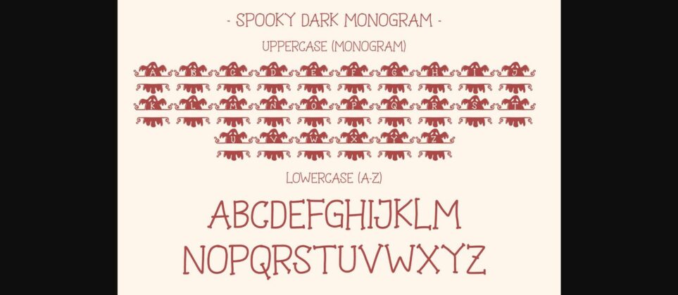 Spooky Dark Font Poster 9