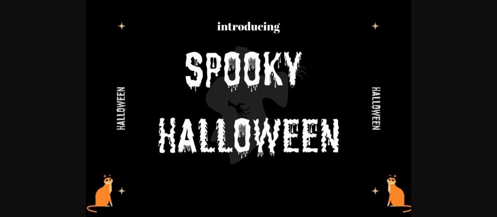 Spooky Font Poster 3