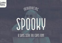 Spooky Font Poster 1