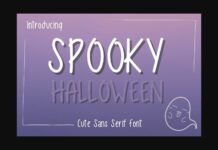 Spooky Font Poster 1