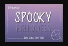 Spooky Font Poster 1