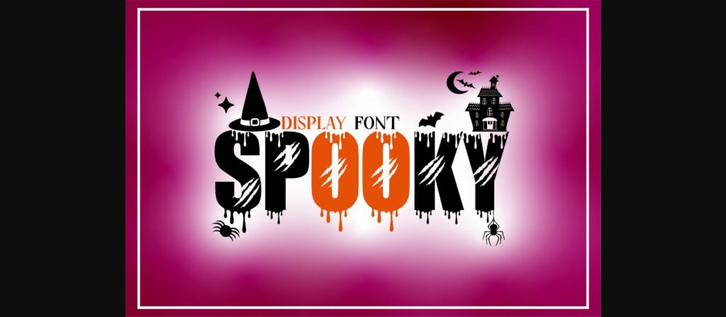 Spooky Font Poster 3