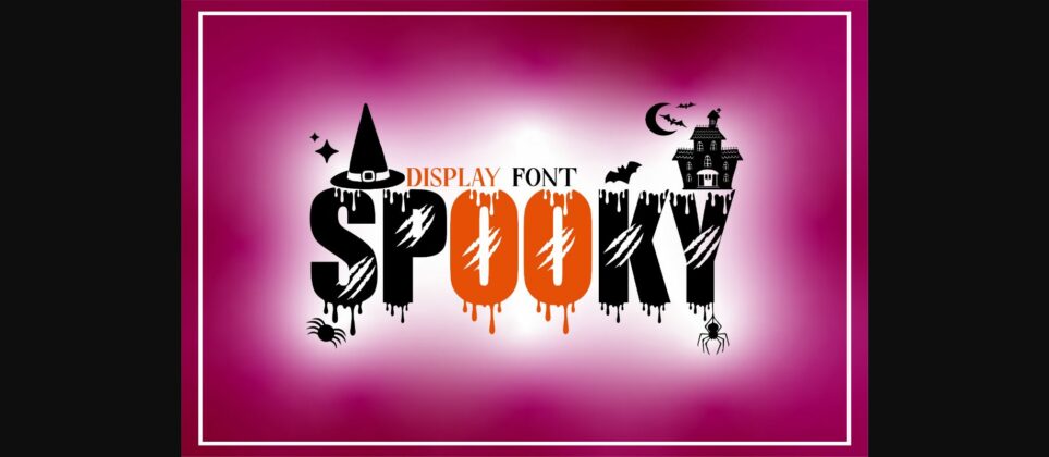 Spooky Font Poster 3