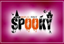 Spooky Font Poster 1