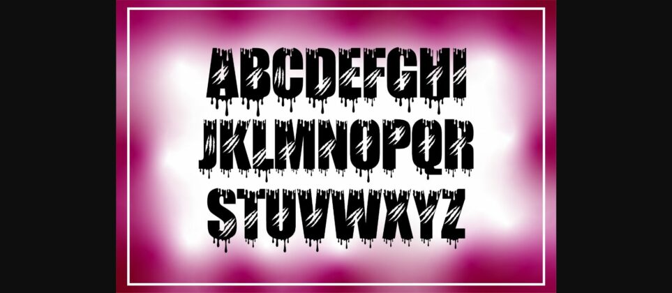 Spooky Font Poster 2