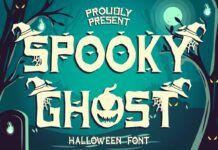 Spooky Ghost Font Poster 1