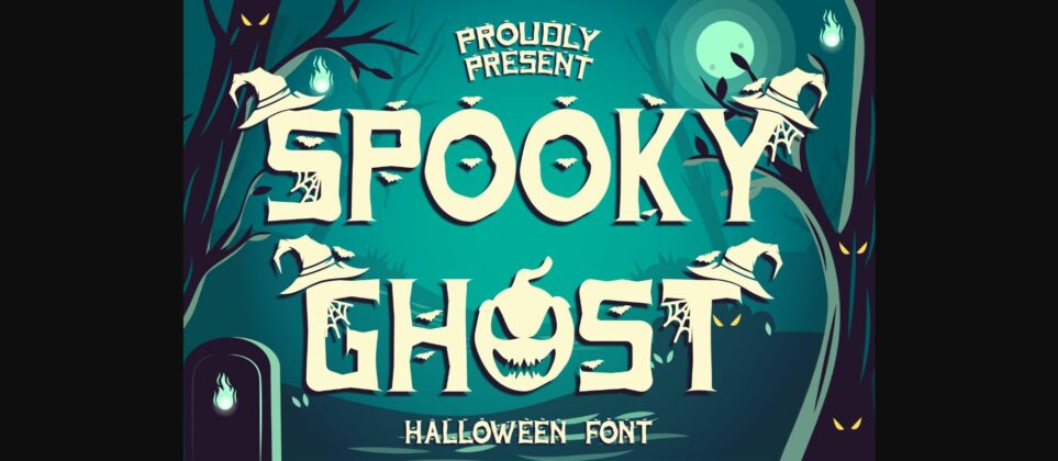 Spooky Ghost Font Poster 1