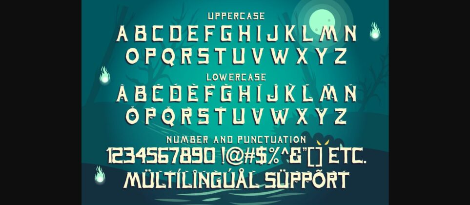 Spooky Ghost Font Poster 8