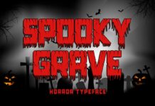 Spooky Grave Font Poster 1