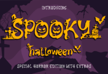 Spooky Halloween Font Poster 1