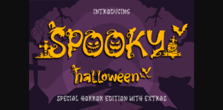 Spooky Halloween Font Poster 1