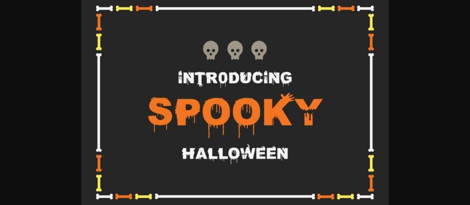 Spooky Halloween Font Poster 3