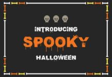 Spooky Halloween Font Poster 1