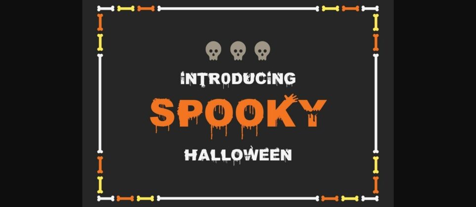 Spooky Halloween Font Poster 1