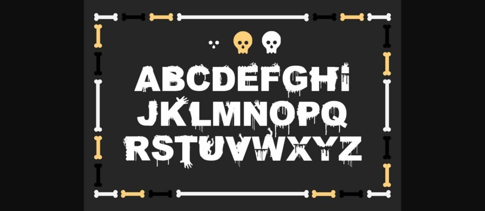 Spooky Halloween Font Poster 6