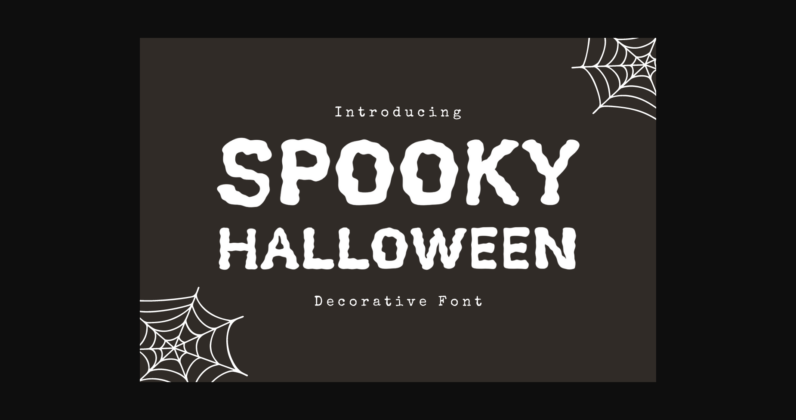 Spooky Halloween Font Poster 9