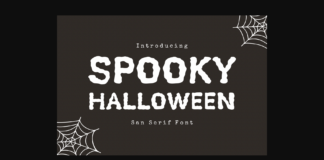 Spooky Halloween Font Poster 1