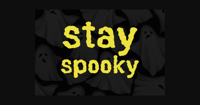 Spooky Halloween Font Poster 6