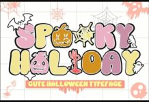 Spooky Holiday Font Poster 1