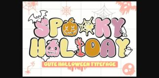 Spooky Holiday Font Poster 1