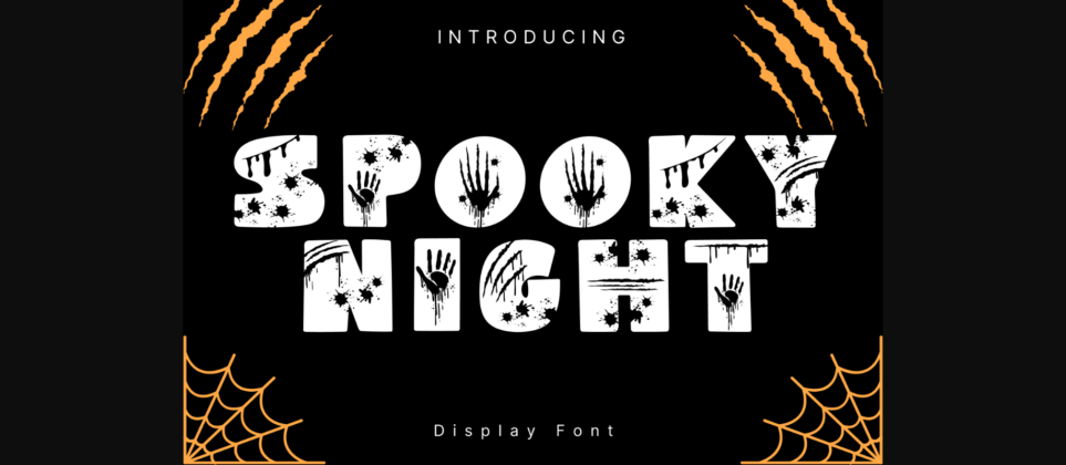 Spooky Night Font Poster 3