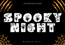 Spooky Night Font Poster 1