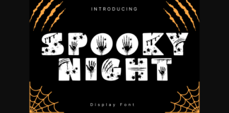 Spooky Night Font Poster 1