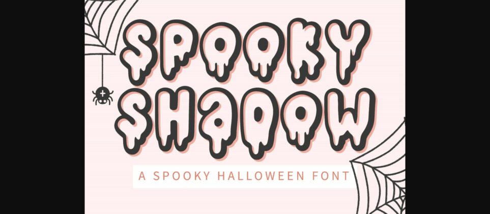 Spooky Shadow Font Poster 3