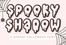 Spooky Shadow Font Poster 1