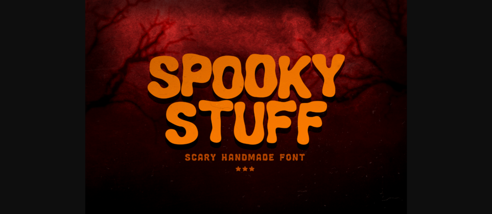 Spooky Stuff Font Poster 3
