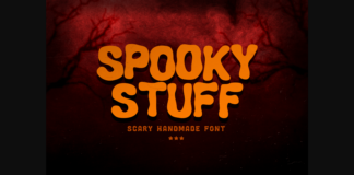 Spooky Stuff Font Poster 1