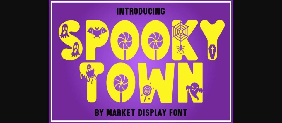 Spooky Town Font Poster 3