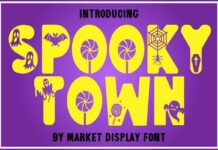 Spooky Town Font Poster 1