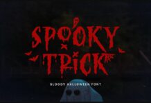 Spooky Trick Font Poster 1