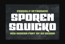 Sporen Squicko Font Poster 1