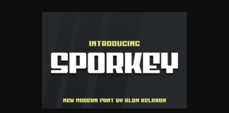 Sporkey Font Poster 1