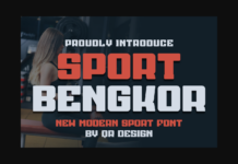 Sport Bengkor Font Sport Bengkor Font Poster 1